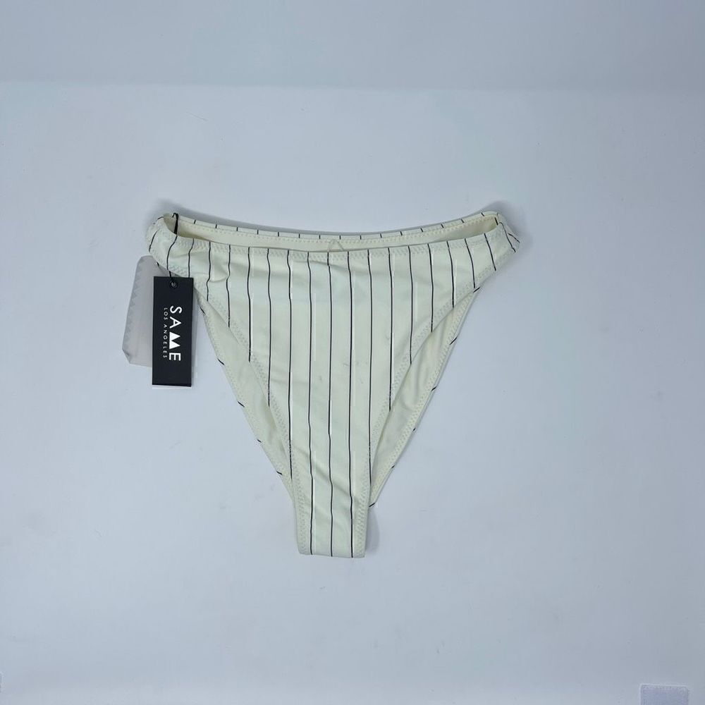 Same Swim Los Angeles Striped Bikini Bottoms Sz S